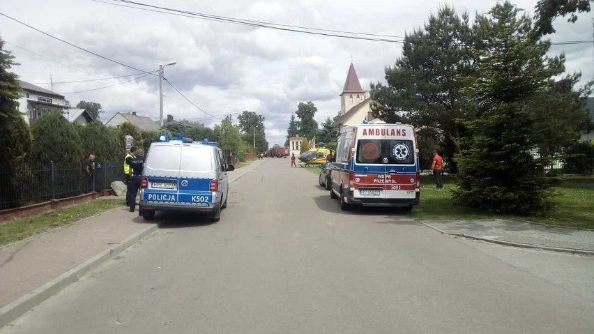 Wypadek bryczki konnej w miejscowości Załuże koło Lubaczowa. Cztery osoby zostały ranne [ZDJĘCIA]