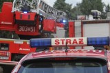 Pożar w Popielewie (gmina Koronowo). Z ogniem walczyło osiem zastępów straży pożarnej