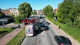 W Lęborku zderzenie forda z jeepem. Dwie kobiety w szpitalu