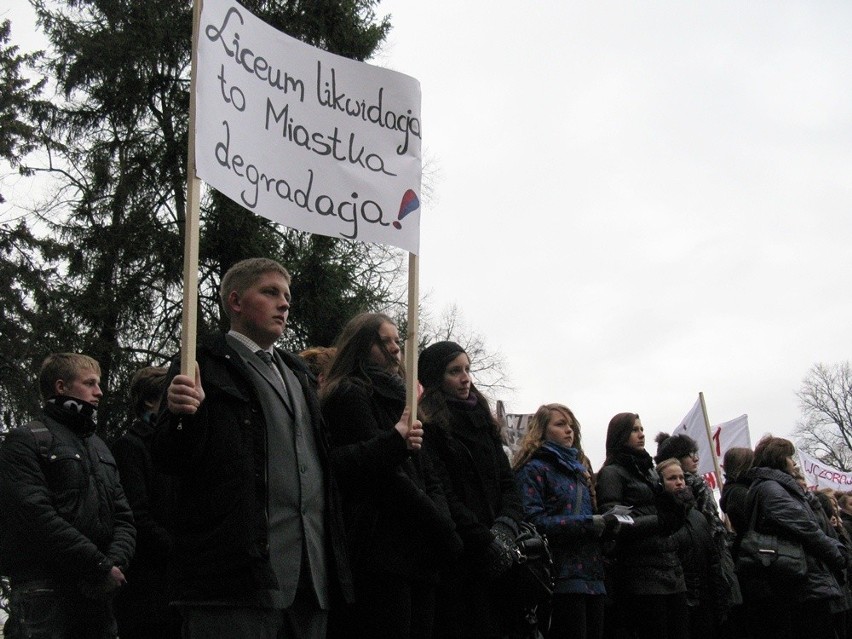 Protest licealistów z Miastka