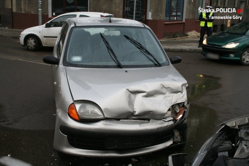 Wypadek na ulicy Sienkiewicza w Tarnowskich Górach