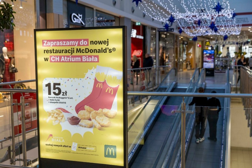 W Atrium Biała otwarto nowy McDonald's