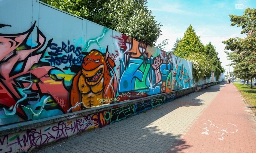 Murale na ulicy Taczaka w Szczecinie....