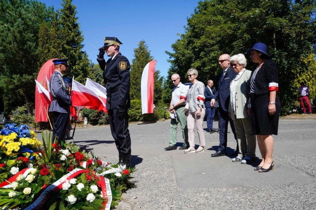 11.08.2022 Gdańsk. Uroczystości upamiętniające 85. rocznicę ludobójstwa Polaków w ZSRR, zamordowanych przez NKWD w latach 1937-1938.