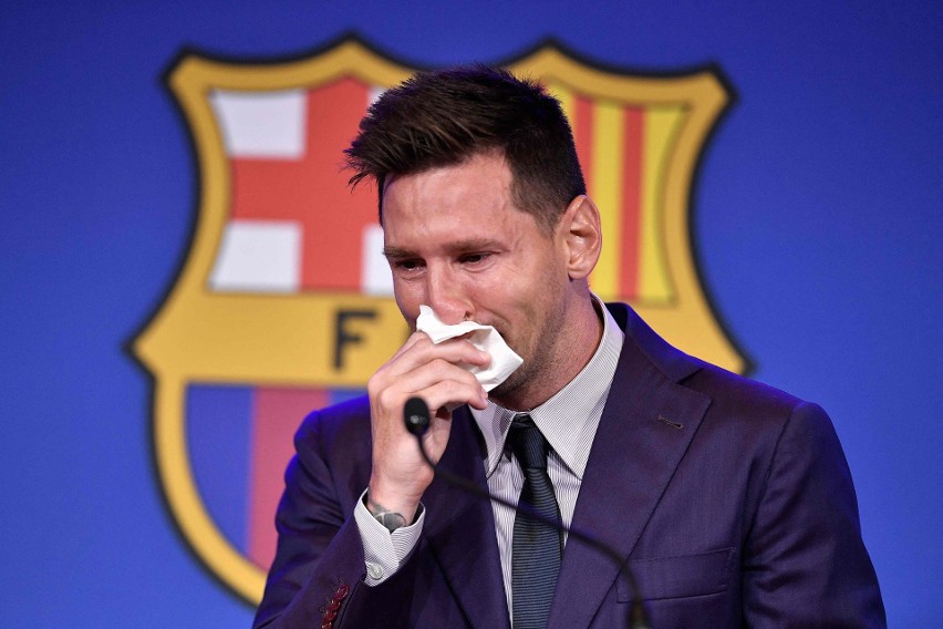 Messi nie był szczęśliwy z faktu, że opuszcza Barcelonę....
