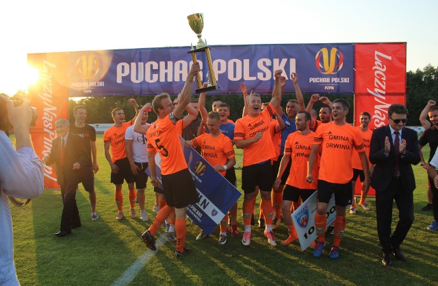 GKS Drwinia - Hutnik Kraków. Finał Pucharu Polski na szczeblu Małopolskiego ZPN, czerwiec 2018 r.