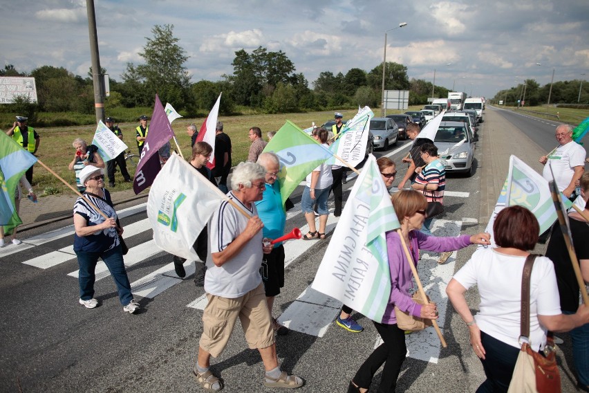 Przeciwnicy dużego Opola blokowali obwodnicę miasta koło...