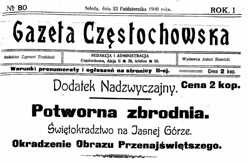 Skan Gazety Częstochowskiej ze zbiorów Biblioteki Publicznej...