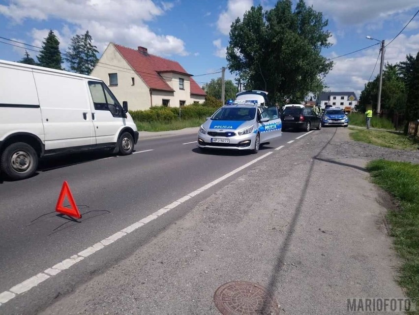 Zderzenie trzech samochodów w Opolu.