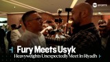 Usyk oko w oko z Furym. Spotkanie na szczycie przed walką „Gypsy Kinga” z Francisem Ngannou [WIDEO]