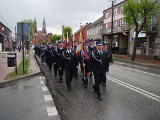 Myszyniec. Dzień Strażaka 2019. Strażacy ochotnicy świętowali 3.05.2019 w Myszyńcu i Wykrocie