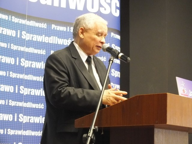 Jarosław Kaczyński w Janowie Lubelskim