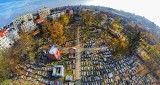 Cmentarz Starofarny w Bydgoszczy z lotu ptaka. Zobacz zdjęcia z drona