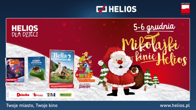 Kino "Helios" zaprasza dzieci na mikołajkową zabawę