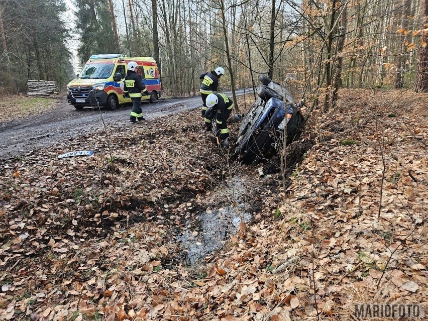 Wypadek w okolicy wsi Jełowa. 27.02.2024.