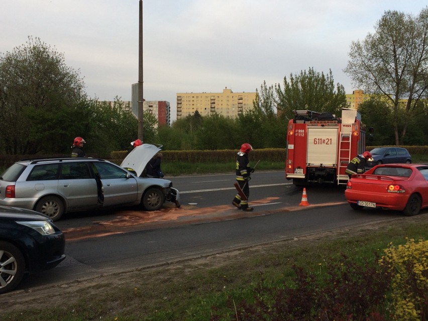 Wypadek na ul. Blachnickiego w Sosnowcu