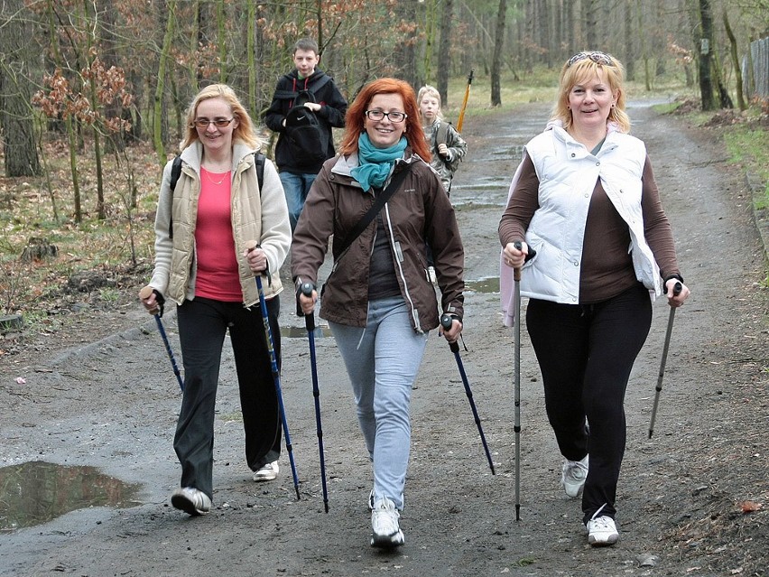 Pierwszy wiosenny rajd grudziądzkiego klubu nordic walking "Patyczaki" [zdjęcia]