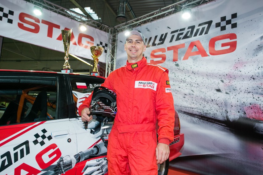 Zawodnik STAG Rally Team, Daniel Duda, pierwszy w...