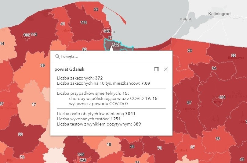 Koronawirus na Pomorzu 24.03.2021. Rekord zakażeń w regionie od początku pandemii. 1935 nowych przypadków zachorowania