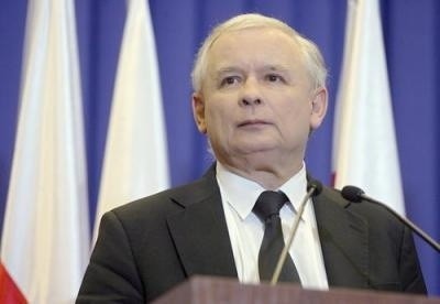 Prezes PiS Jarosław Kaczyński podczas konferencji prasowej w Warszawie. Fot. PAP/Paweł Kula