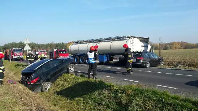 Na miejscu środowej kraksy w powiecie włoszczowskim