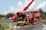 Kolejny wypadek autokaru na zakręcie śmierci w Leszczawie Dolnej. Nad tym miejscem ciąży fatum