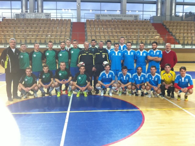 Finaliści meczu o akademicki mistrzostwo Wielkopolski w futsalu