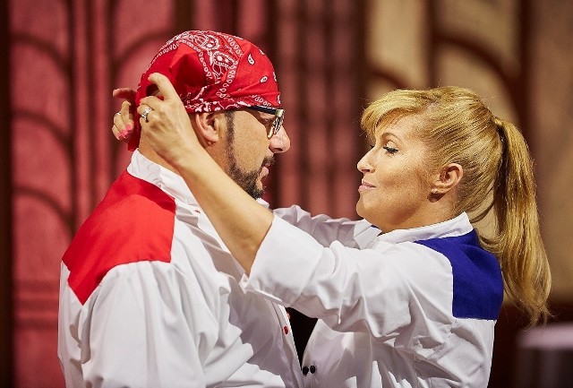 Katarzyna Skrzynecka i Piotr Gąsowski będą rywalizować ze sobą w różnych grupach.Polsat Cafe