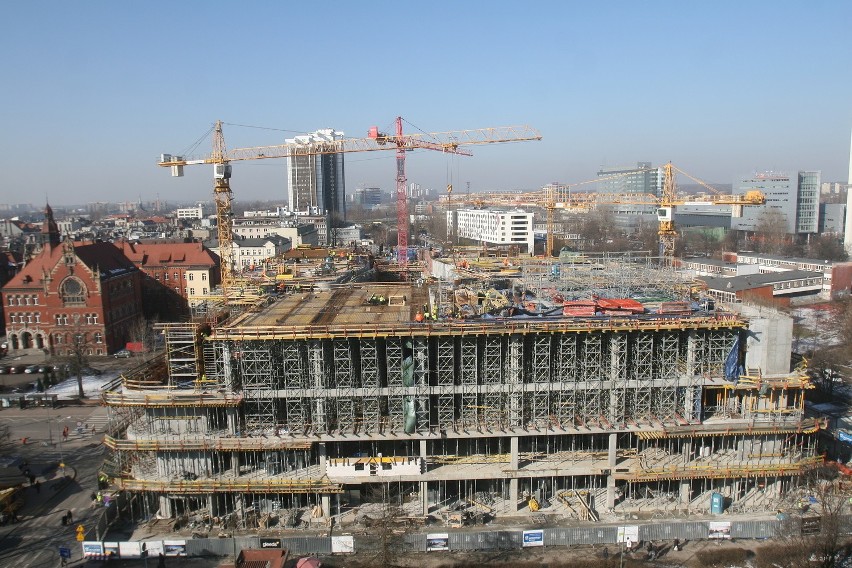 Budowa nowego Supersamu w Katowicach