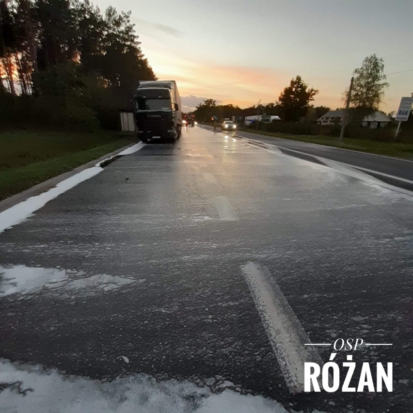 Wypadek w Kaszewcu, 24.09.2021. Zderzenie dwóch aut na drodze krajowej nr 60. Zdjęcia