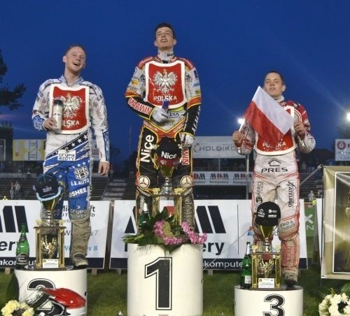 Piotr Pawlicki na podium drugiego turnieju finałowego IMŚJ