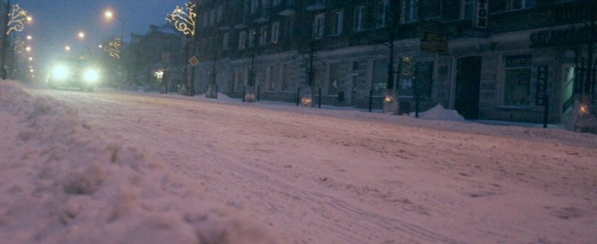 Reprezentacyjna ulica Białegostoku jak zwykle pod śniegiem