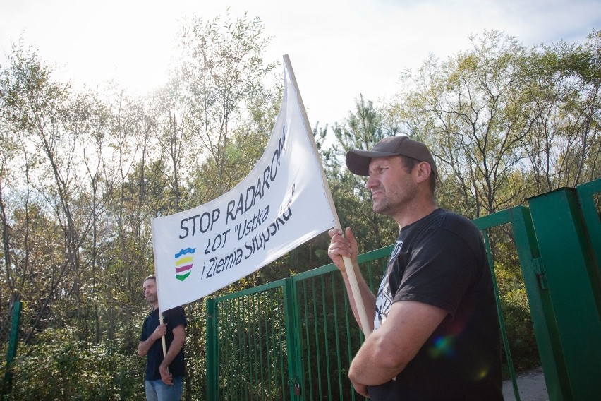 Protest przeciwko radarom w Ustce