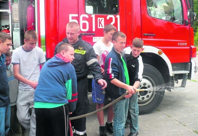 Atrakcją imprezy były m.in. pokazy strażackie