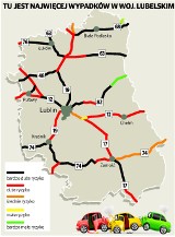Lubelskie drogi jednymi z najniebezpieczniejszych w Polsce. Mimo to, jest poprawa