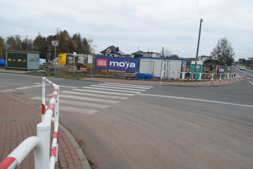 Przy ulicy Wodzisławskiej w Żorach trwa budowa stacji...