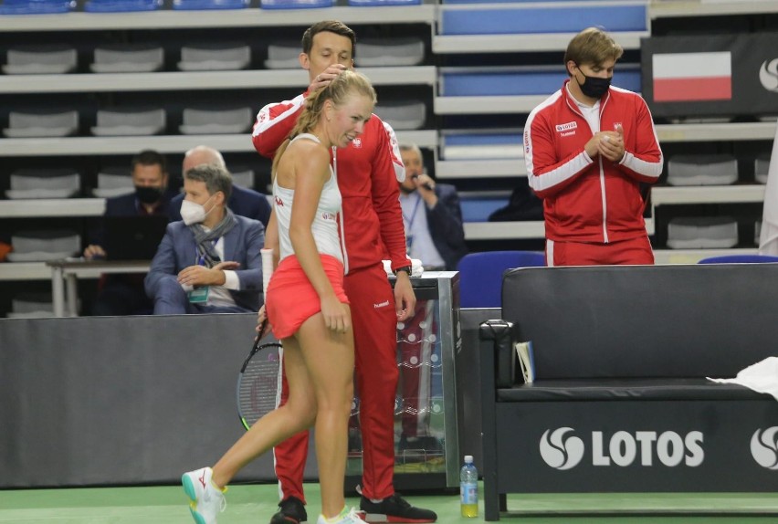 17.04.2021. Mecz Billie Jean King Cup, Polska - Brazylia:...