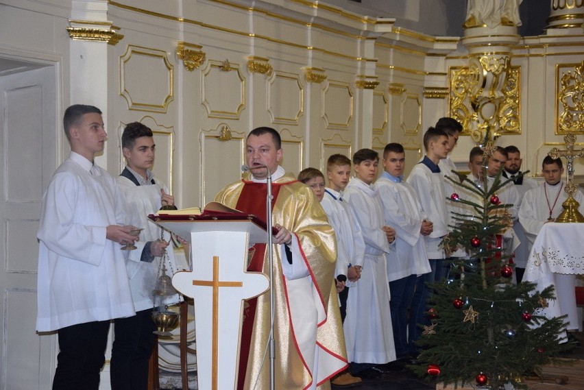 Boże Narodzenie 2019. Pasterka w kościele parafialnym pw. Wniebowzięcia NMP w Siemiatyczach