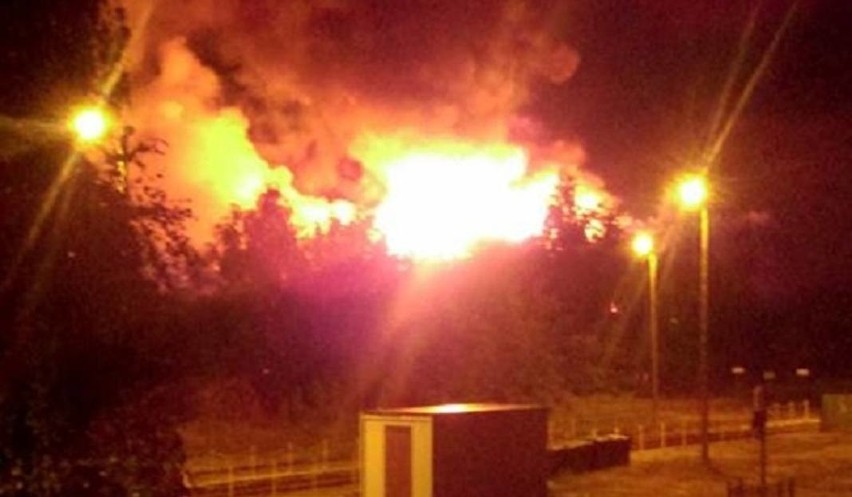 Pożar przy ul. Kolejowej wybuchł w nocy 29 sierpnia.