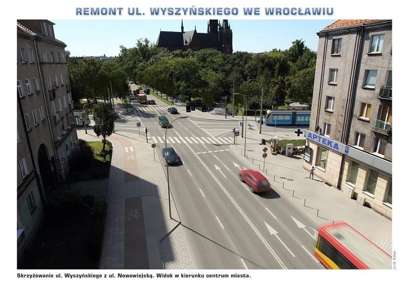 Wyszyńskiego i Nowowiejska do remontu. Zobacz, jak będą wyglądały (WIZUALIZACJE)