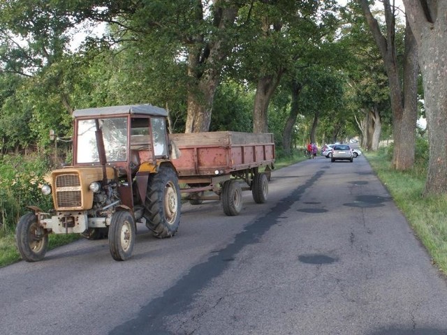 Miejsce tragicznego wypadku koło Starego Chwalimia.