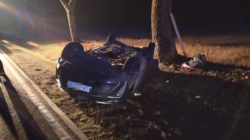 Poważny wypadek na drodze krajowej nr 21 nieopodal Zielina na trasie Słupsk-Miastko. Utrudnienia w ruchu