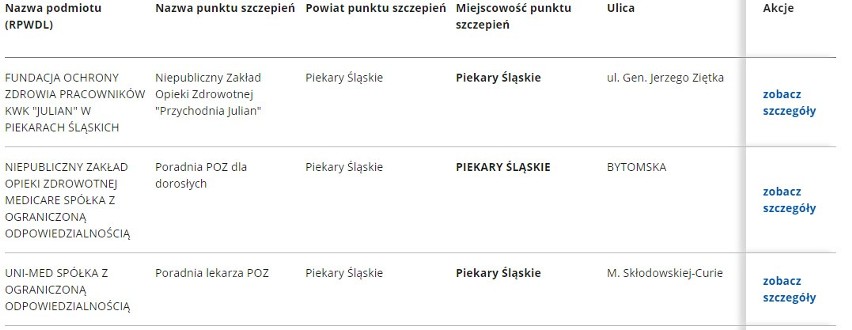 Gdzie zaszczepić się w Piekarach Śląskich? Sprawdź listę...