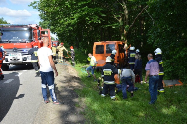 Wypadek w Lęborku 23.06.2020 na drodze krajowej nr 6
