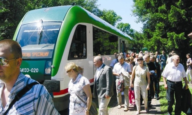 Na stacji Białowieża Towarowa z pociągu wysiadło około 150 osób