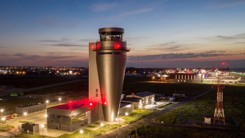 Nowa wieża kontroli lotów w Pyrzowicach