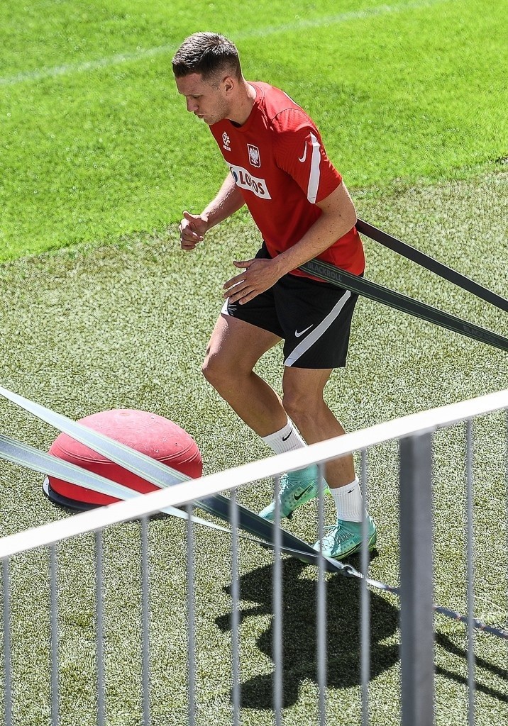 Trening reprezentacji Polski na stadionie w Gdańsku...