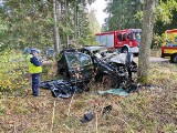 Śmiertelny wypadek na trasie Banie Mazurskie-Rapa. 72-latek zginął na miejscu