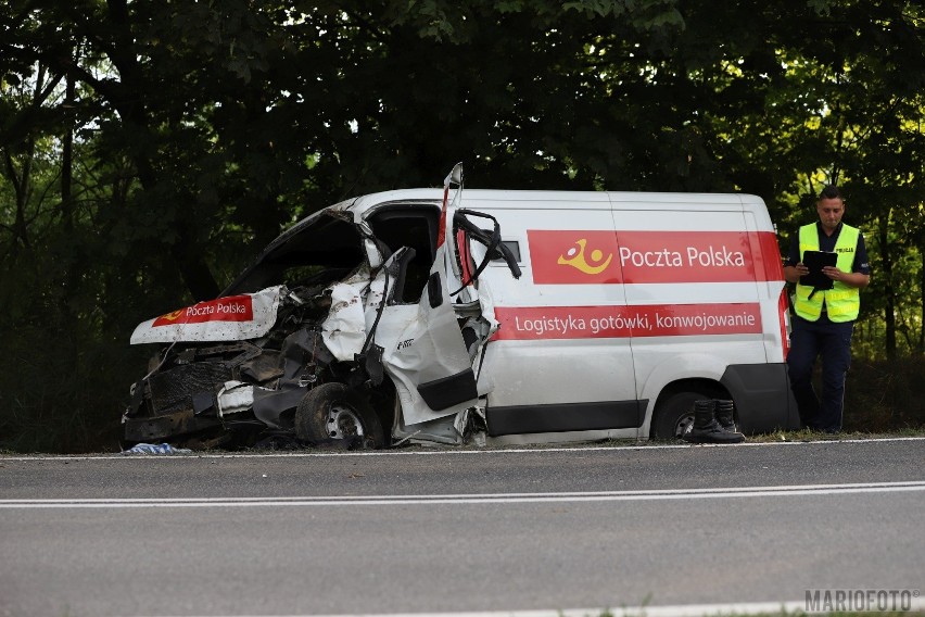 Żużela - wypadek na DK45 Opole-Racibórz.