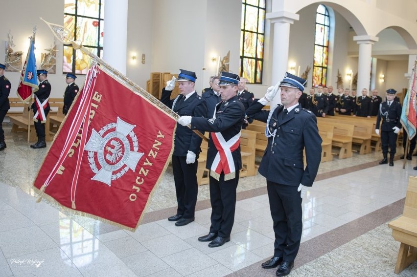 Srebrna odznaka "Zasłużony dla Ochrony Przeciwpożarowej" dla burmistrza Czyżewa